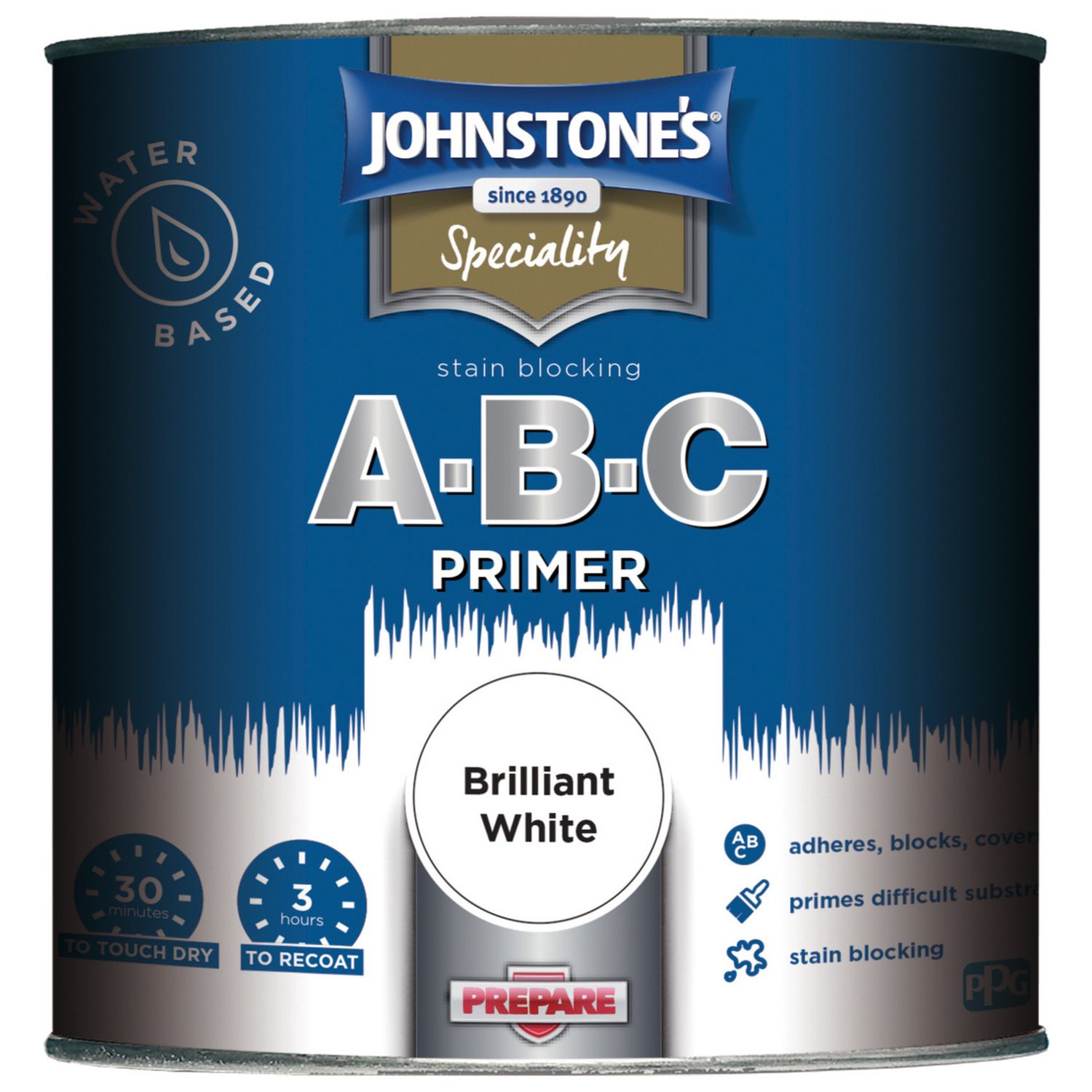 Johnstone's primer sealer Brilliant White 1L - British product