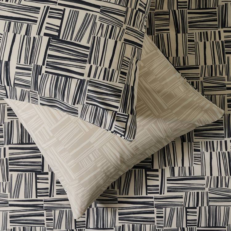 Habitat reversible check bedding set single - British product