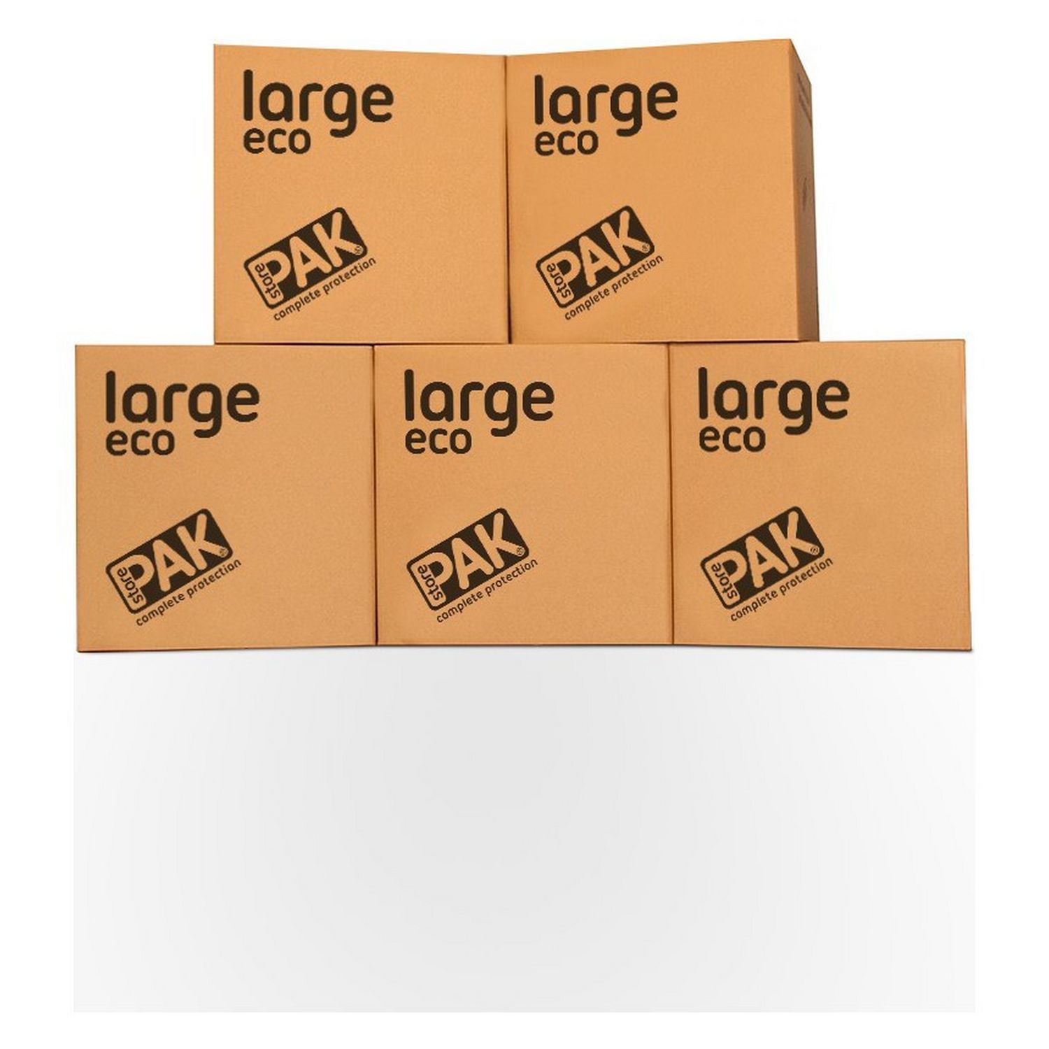 StorePAK large eco cardboard storage boxes set of 5, imported from the UK