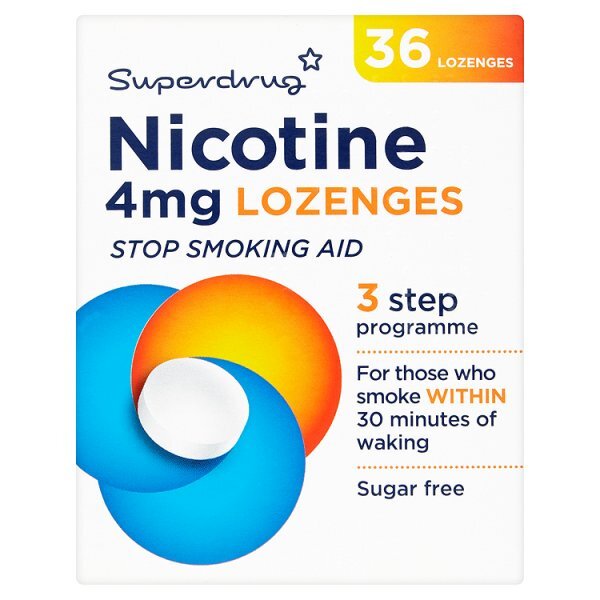 Superdrug 4mg Nicotine Lozenges X 36 GOODS Superdrug   