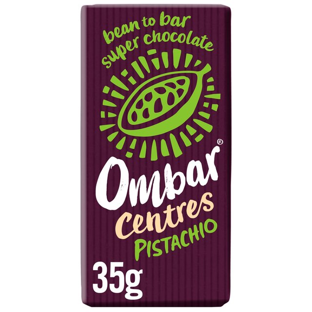 Ombar Centres Pistachio Organic Vegan Fair Trade Chocolate   35g