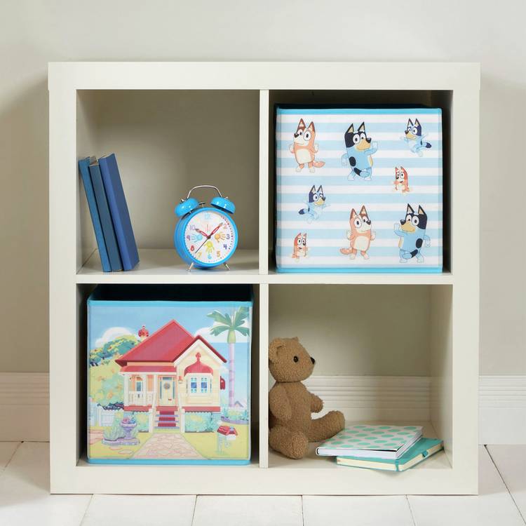 Bluey blue storage cubes pack of 2 (British brand)