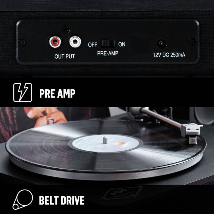 House of Marley Stir It Up belt drive turntable (British brand)