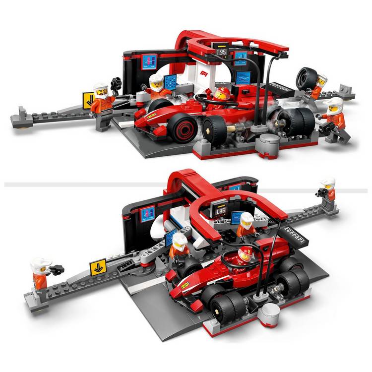 LEGO City F1 pit stop Ferrari car 322 pieces, imported from the UK