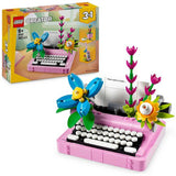 LEGO Creator 3in1 typewriter with flowers building toy - (British brand)