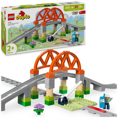 Argos LEGO DUPLO Train Bridge and Tracks Expansion Set Toy Train Track Set 42 Pieces- Buy online at McGrocer