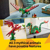 LEGO Creator Medieval Dragon building set with 715 pieces, UK version