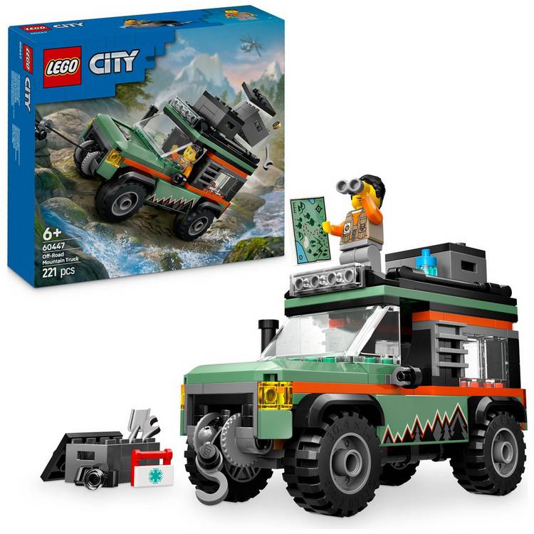 LEGO City Off-Road 4x4 Mountain Truck building toy set (British brand)