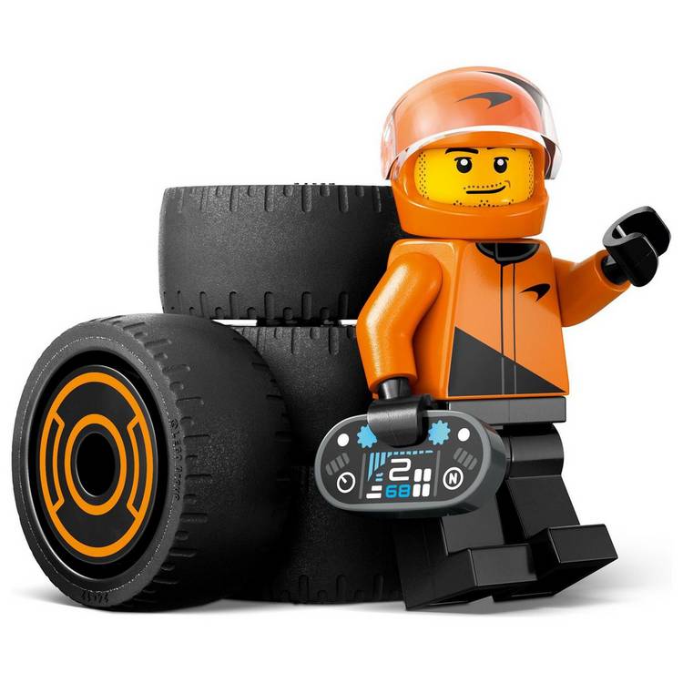 LEGO McLaren F1 race car with driver minifigure 86 pieces (British brand)