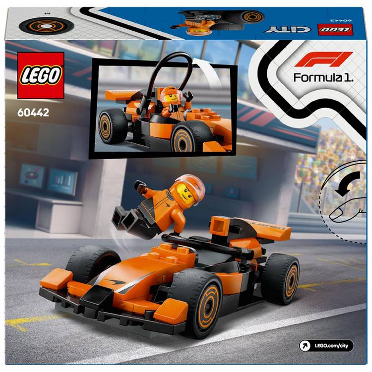 LEGO McLaren F1 race car with driver minifigure 86 pieces (British brand)