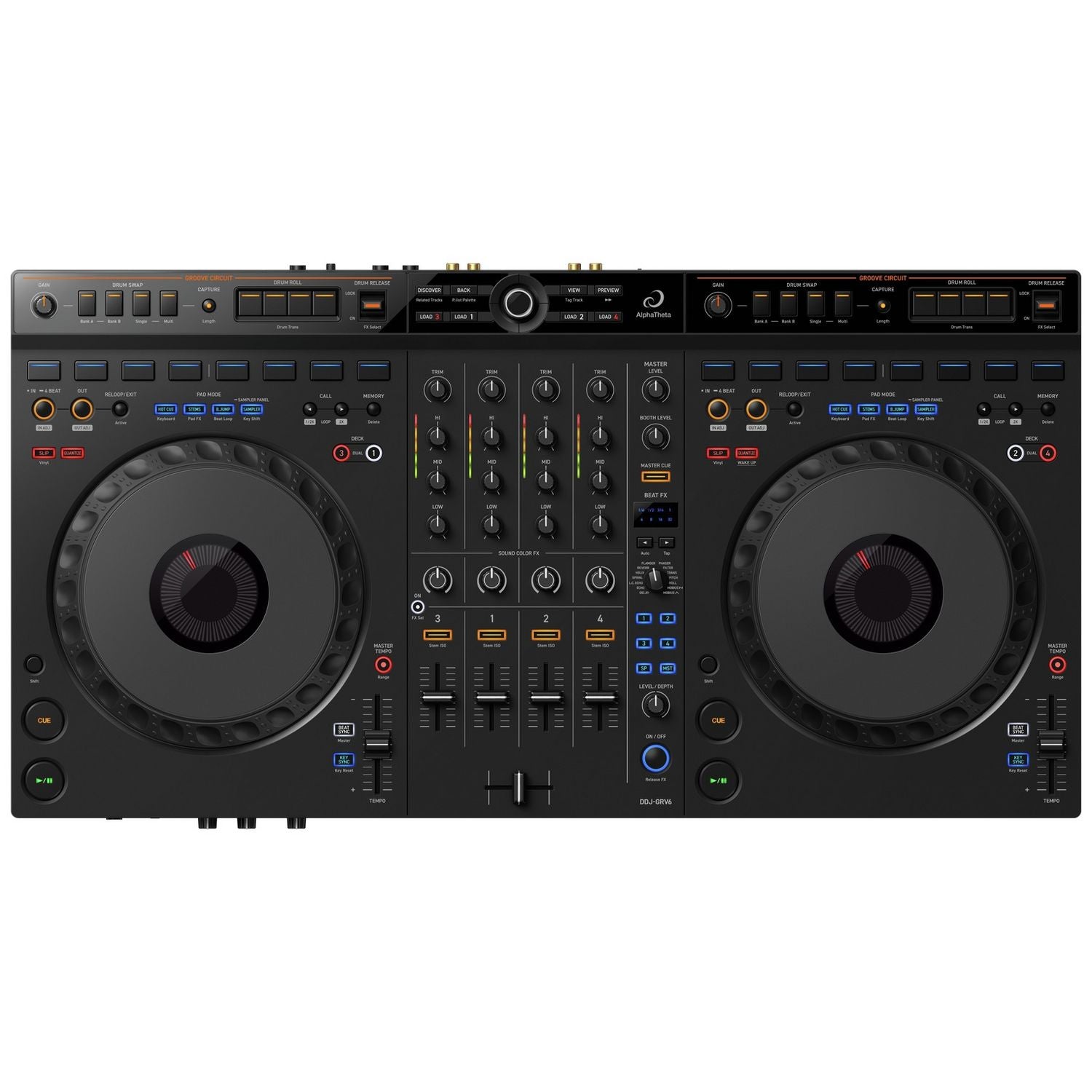 AlphaTheta DDJ-GRV6 DJ controller, UK version