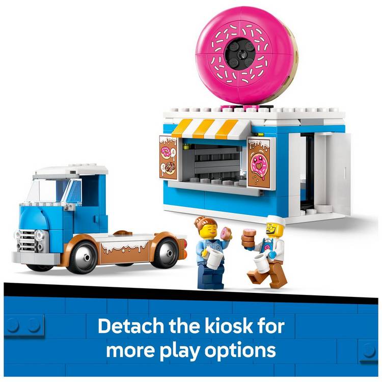 LEGO City Doughnut Truck toy set 196 pieces, UK version
