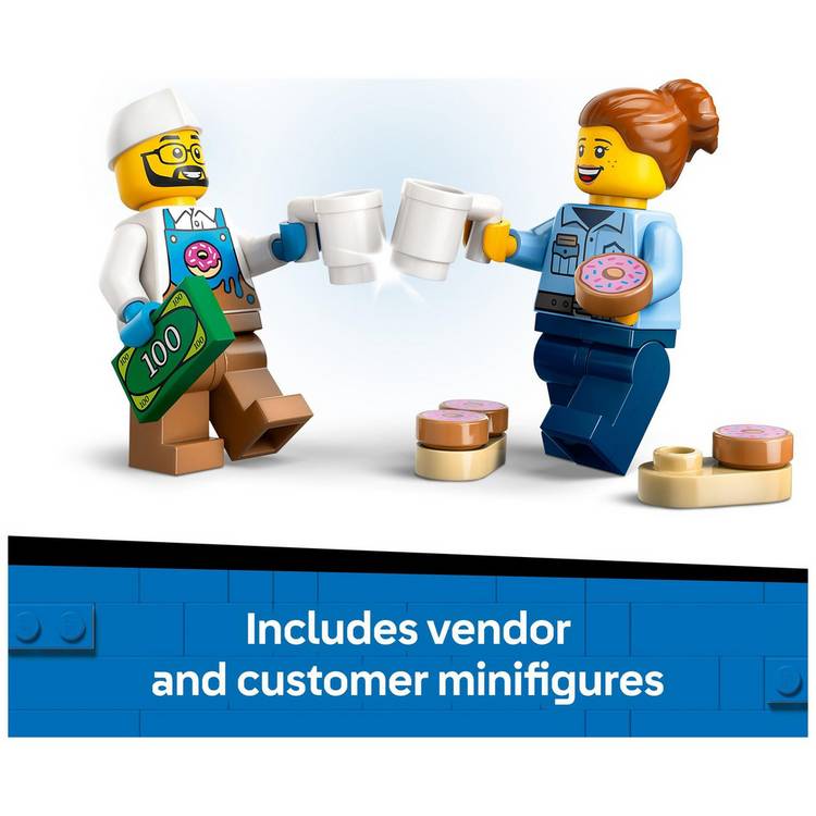 LEGO City Doughnut Truck toy set 196 pieces, UK version