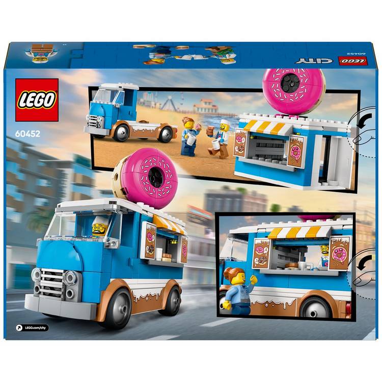LEGO City Doughnut Truck toy set 196 pieces, UK version