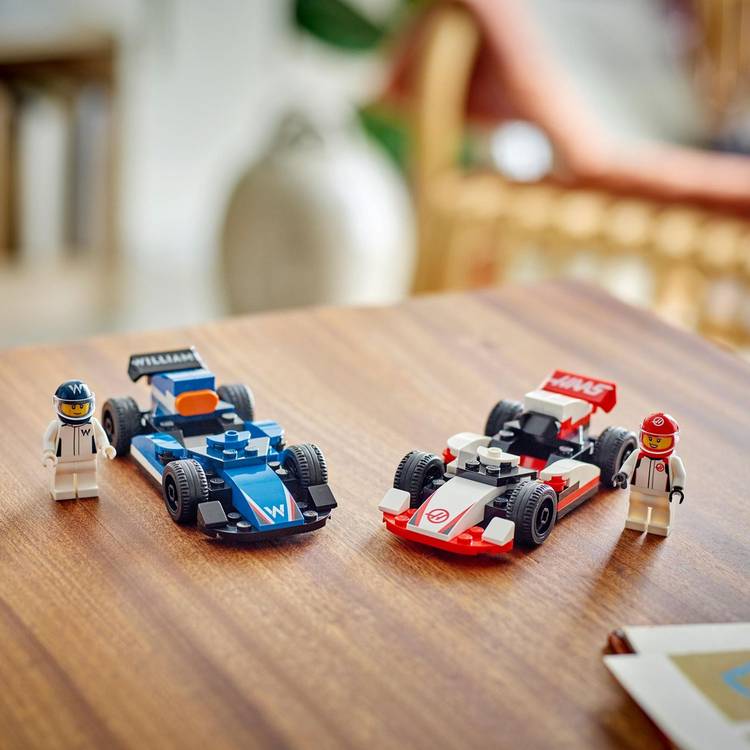 LEGO City F1 Williams and Haas race cars set (British brand)