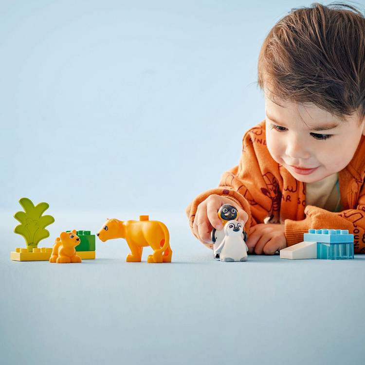 LEGO DUPLO penguin lion building set, imported from the UK