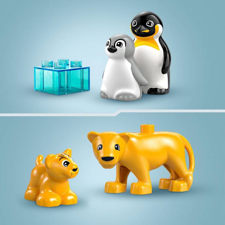 LEGO DUPLO penguin lion building set, imported from the UK