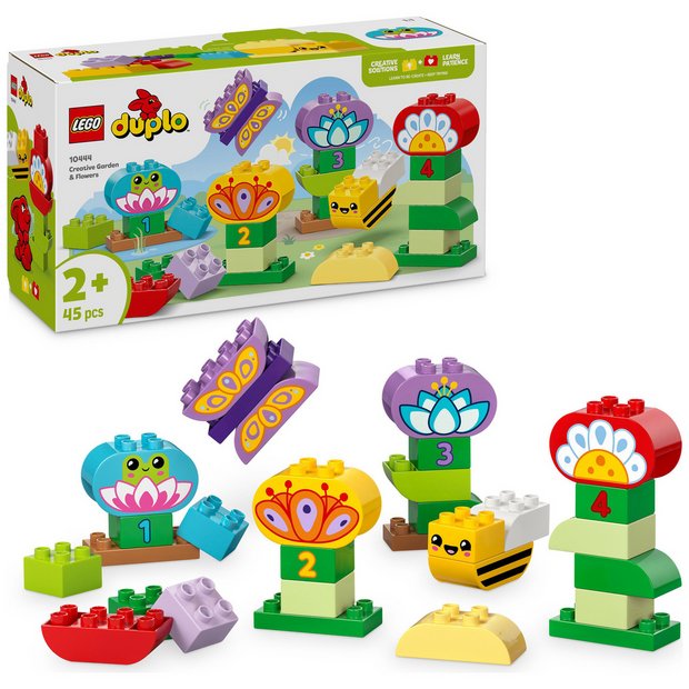 LEGO DUPLO creative garden and flowers stacking toy 45 pieces, UK version