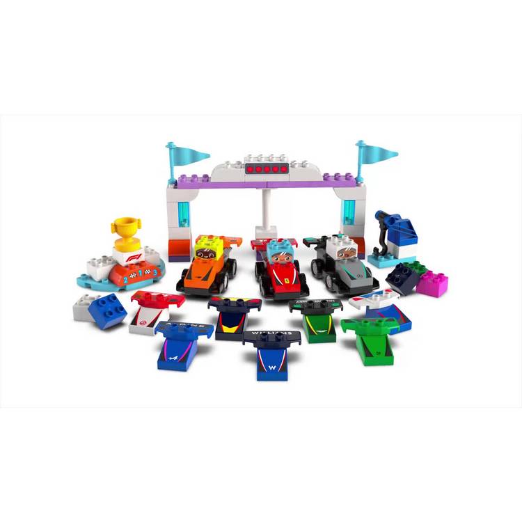 LEGO DUPLO F1 race car building toy set 70 pieces, imported from the UK