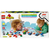 LEGO DUPLO F1 race car building toy set 70 pieces, imported from the UK