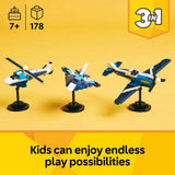LEGO Creator 3in1 race plane toy 178 pieces (British brand)