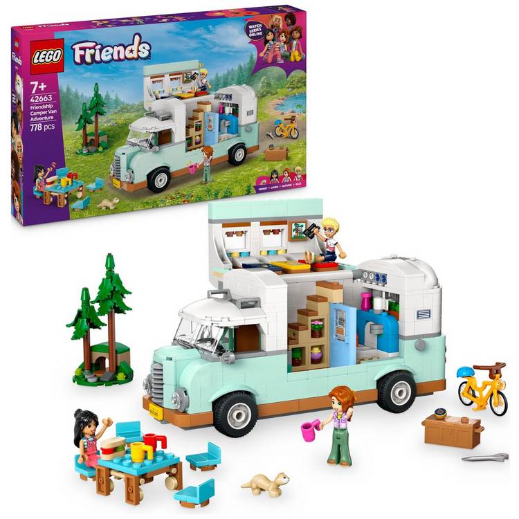 LEGO Friends camper van building set 778 pieces - British product