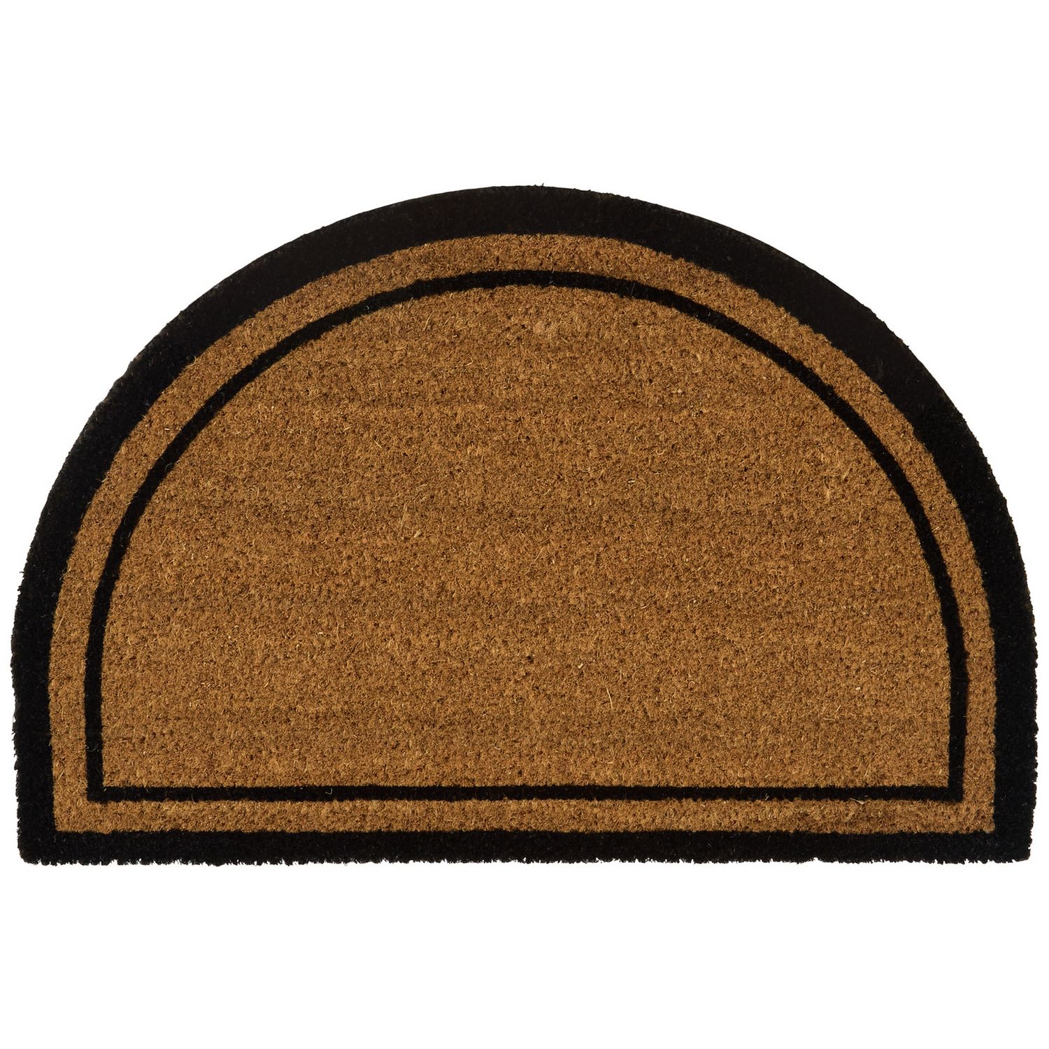 Argos Home half moon coir doormat 40x60cm, imported from the UK