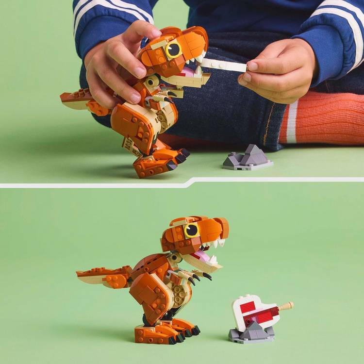 LEGO Little Eatie T. rex dinosaur toy, imported from the UK