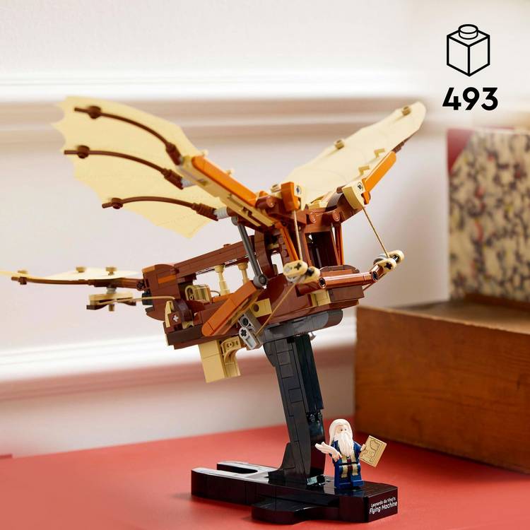 LEGO Icons Leonardo da Vinci's Flying Machine building set, imported from the UK