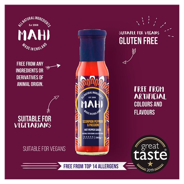 MAHI Scorpion Pepper & Passion Hot Sauce   280ml GOODS M&S   