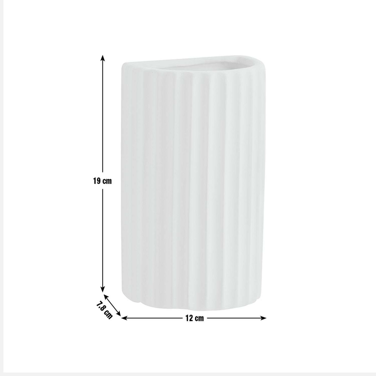 Argos Home Mars ceramic ribbed wall light white (British brand)