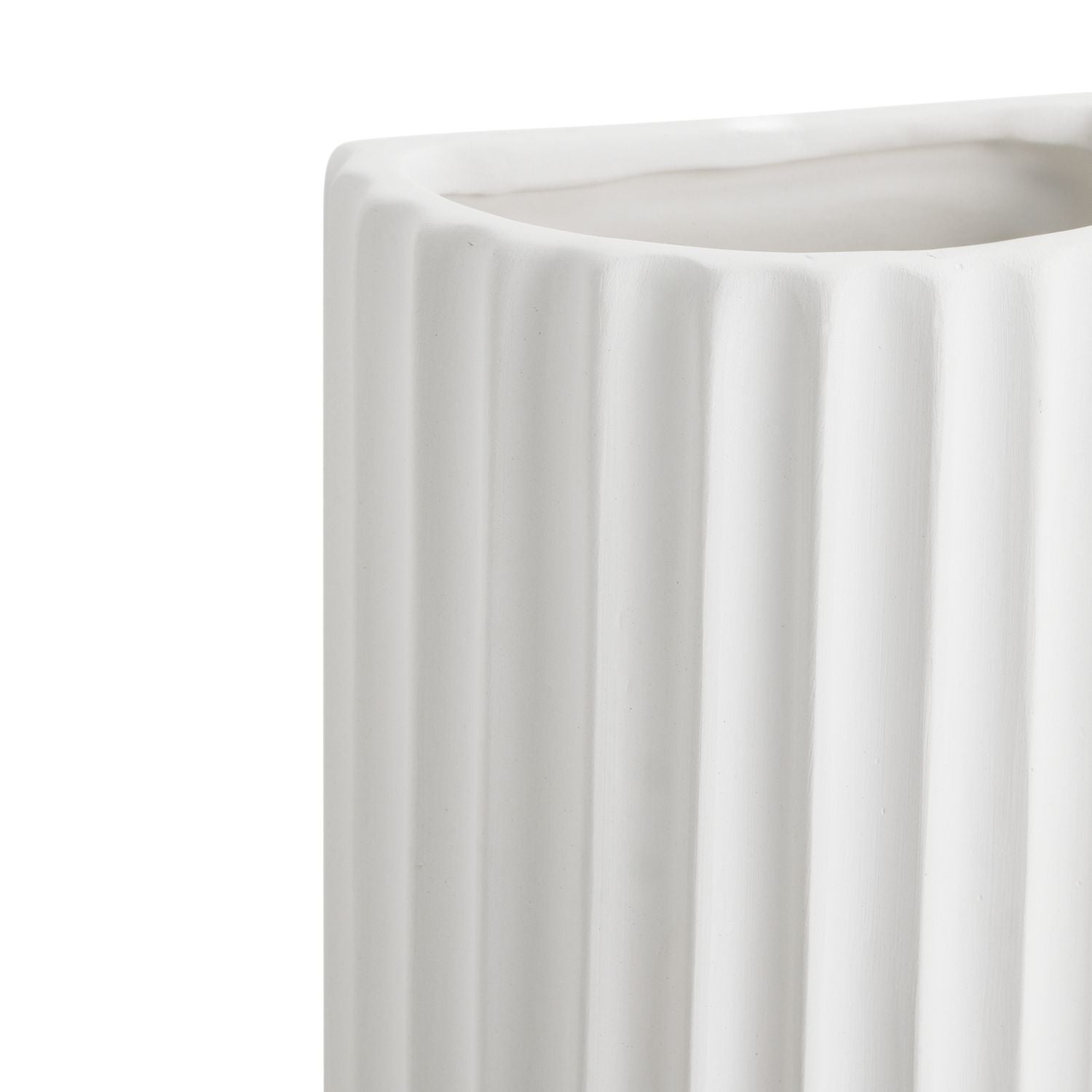 Argos Home Mars ceramic ribbed wall light white (British brand)