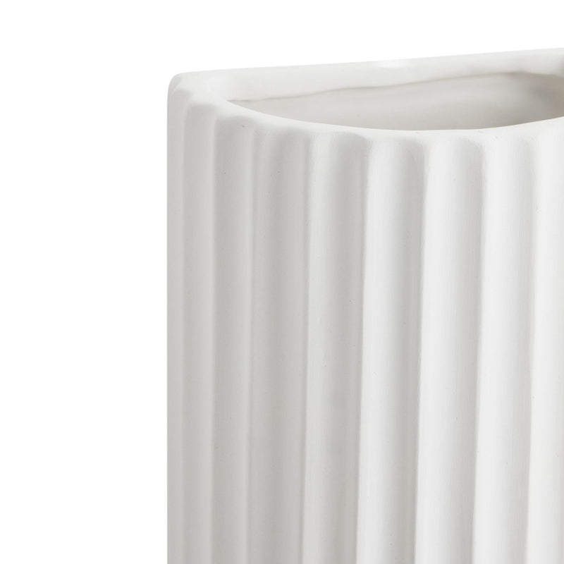 Argos Home Mars ceramic ribbed wall light white (British brand)