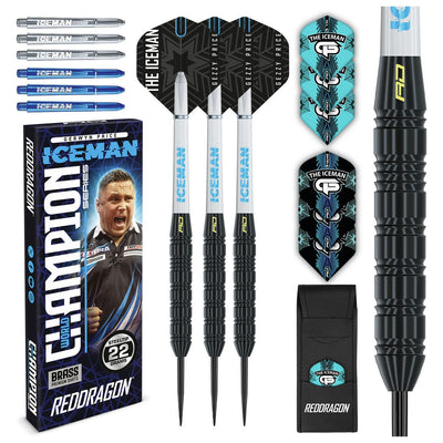 Argos Red Dragon Gerwyn Price Iceman 22g Brass Darts Set- Buy online at McGrocer