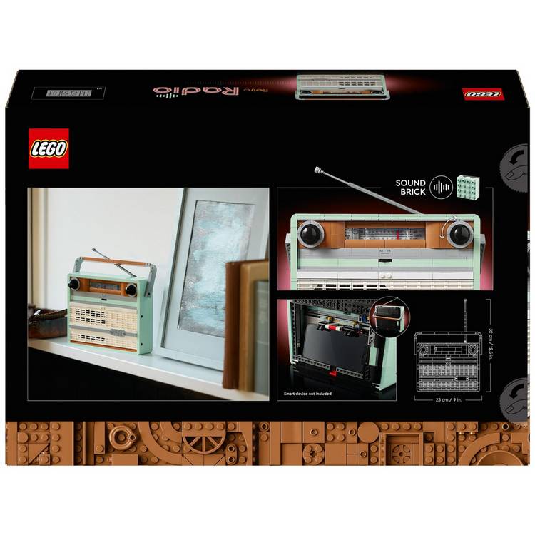 LEGO Icons Retro Radio building set 906 pieces - British product