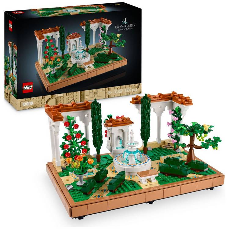 LEGO Icons Fountain Garden set 1302-piece, UK version