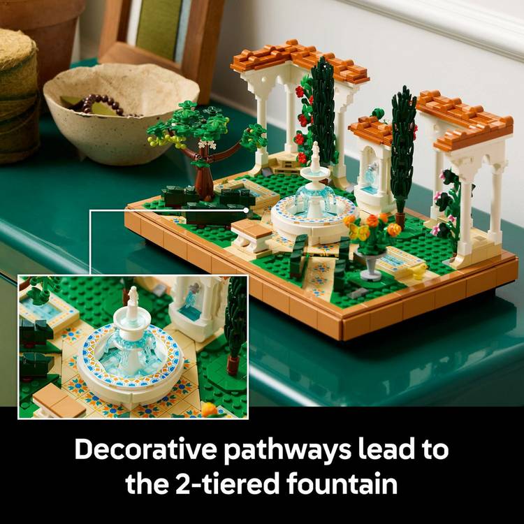 LEGO Icons Fountain Garden set 1302-piece, UK version