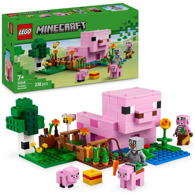 LEGO Minecraft Baby Pig House 238 pieces - British product