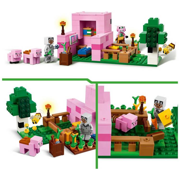 LEGO Minecraft Baby Pig House 238 pieces - British product