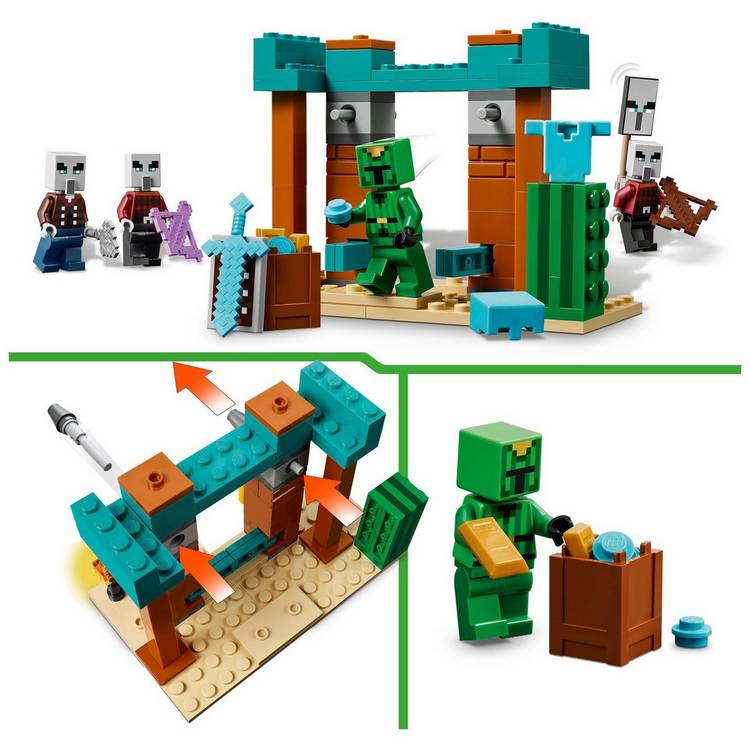 LEGO Minecraft Illager Desert Patrol building set 105 pieces (British brand)