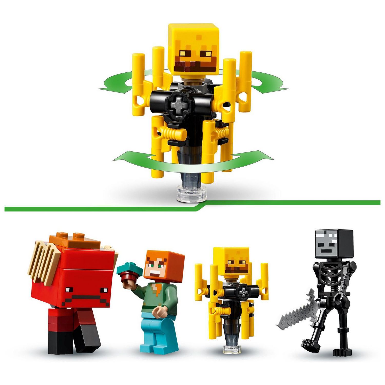 LEGO Minecraft The Nether Lava Battle building set 99 pieces, imported from the UK