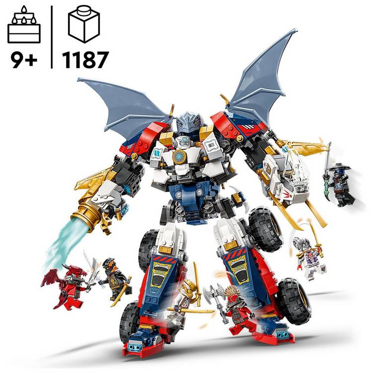 LEGO Ninjago Zane's Ultra Combiner Mech 4-in-1 toy, imported from the UK