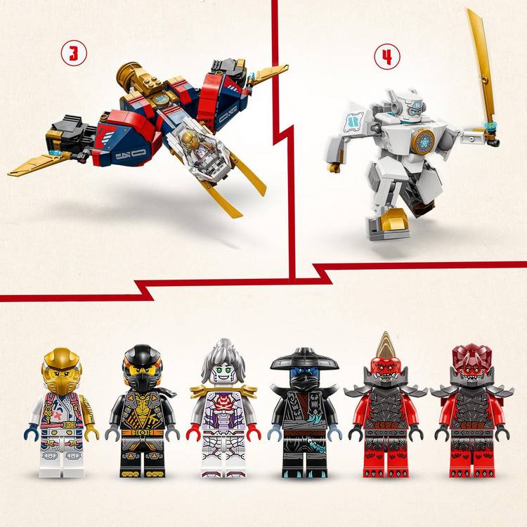 LEGO Ninjago Zane's Ultra Combiner Mech 4-in-1 toy, imported from the UK
