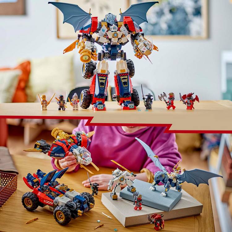 LEGO Ninjago Zane's Ultra Combiner Mech 4-in-1 toy, imported from the UK