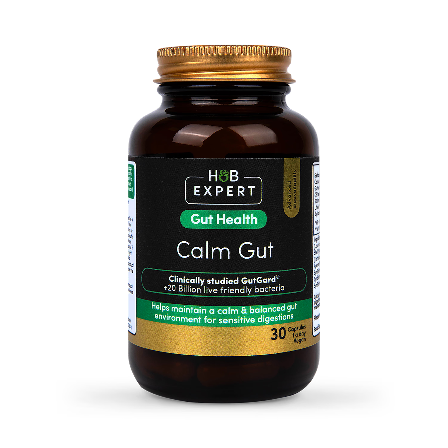 Digestive Health Supplement with Probiotics and Liquorice Extract 30 Capsules