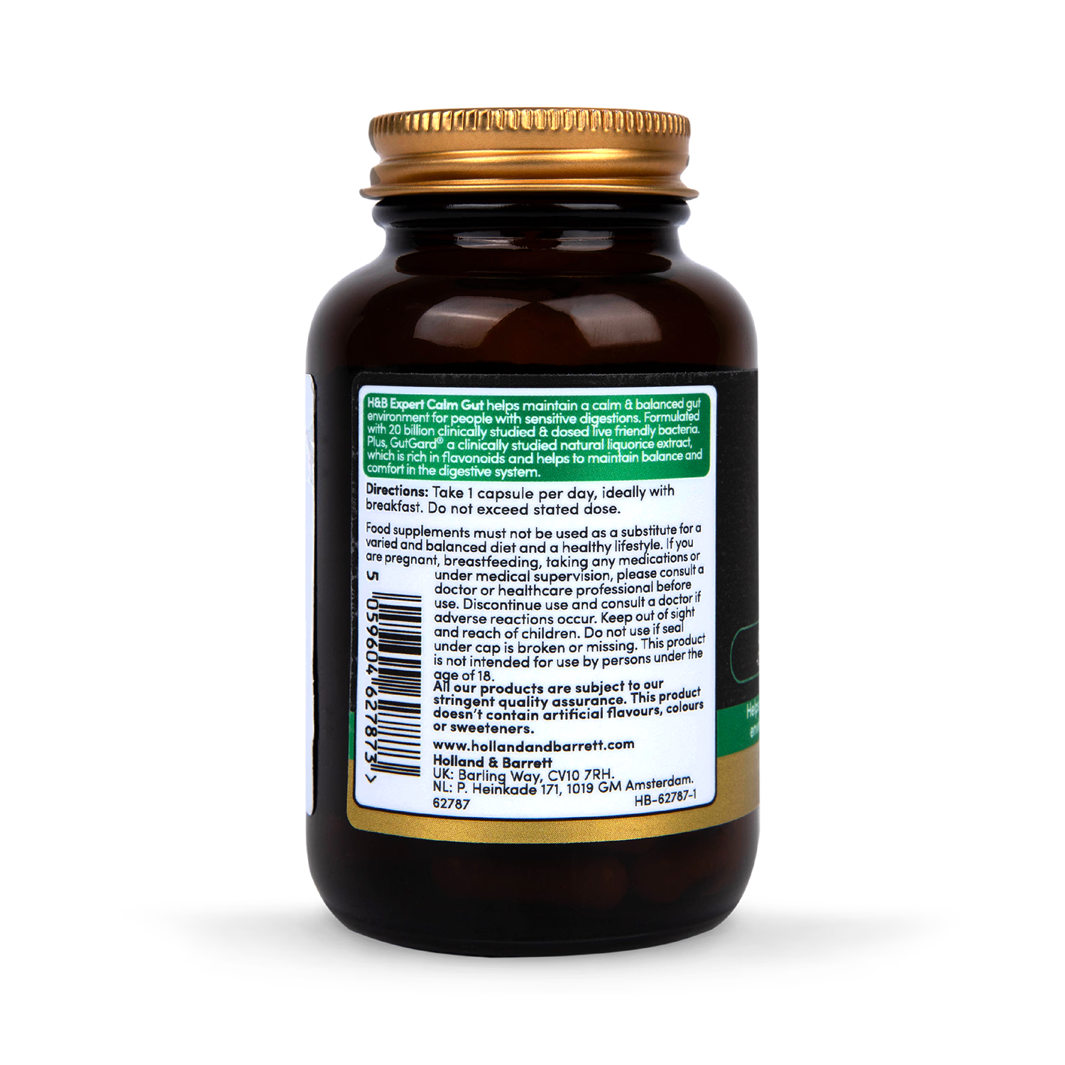 Digestive Health Supplement with Probiotics and Liquorice Extract 30 Capsules