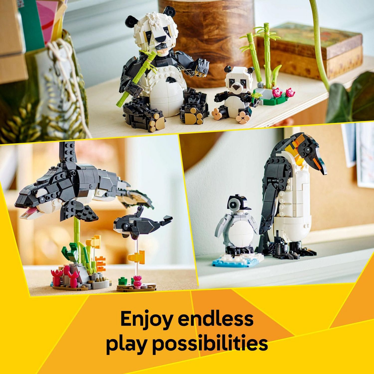 LEGO Creator Panda Family toy set 626 pieces (British brand)