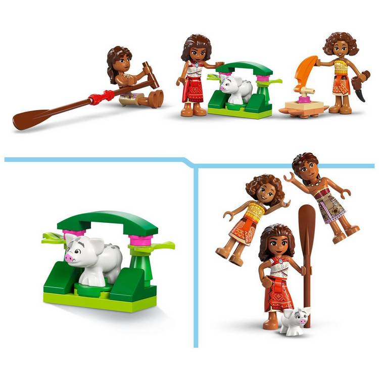 LEGO Moana's Adventure Canoe building set 529 pieces, UK version