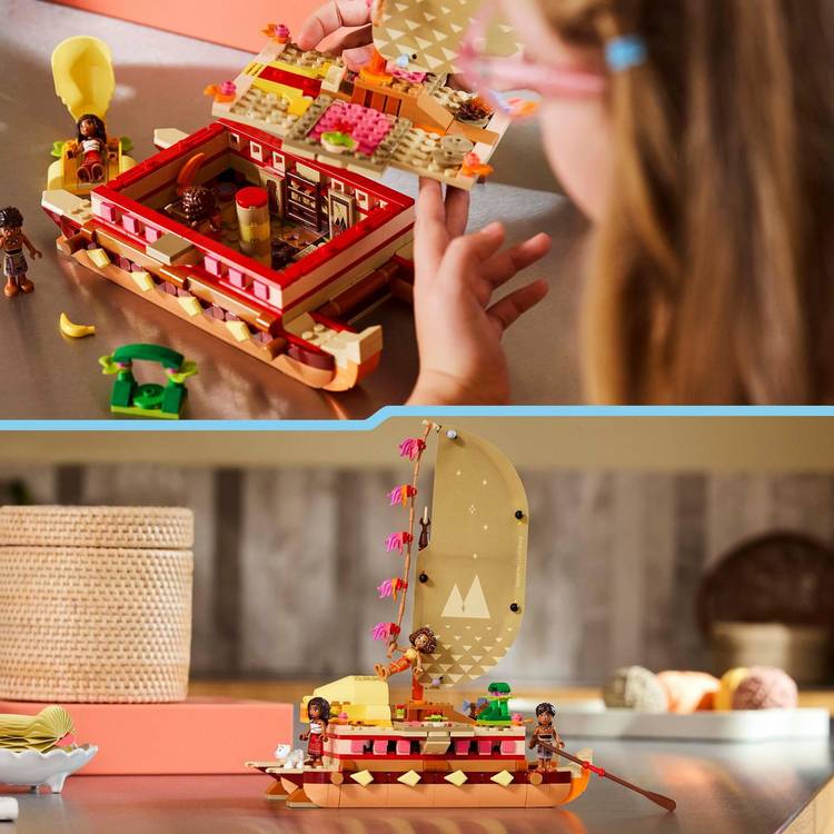 LEGO Moana's Adventure Canoe building set 529 pieces, UK version