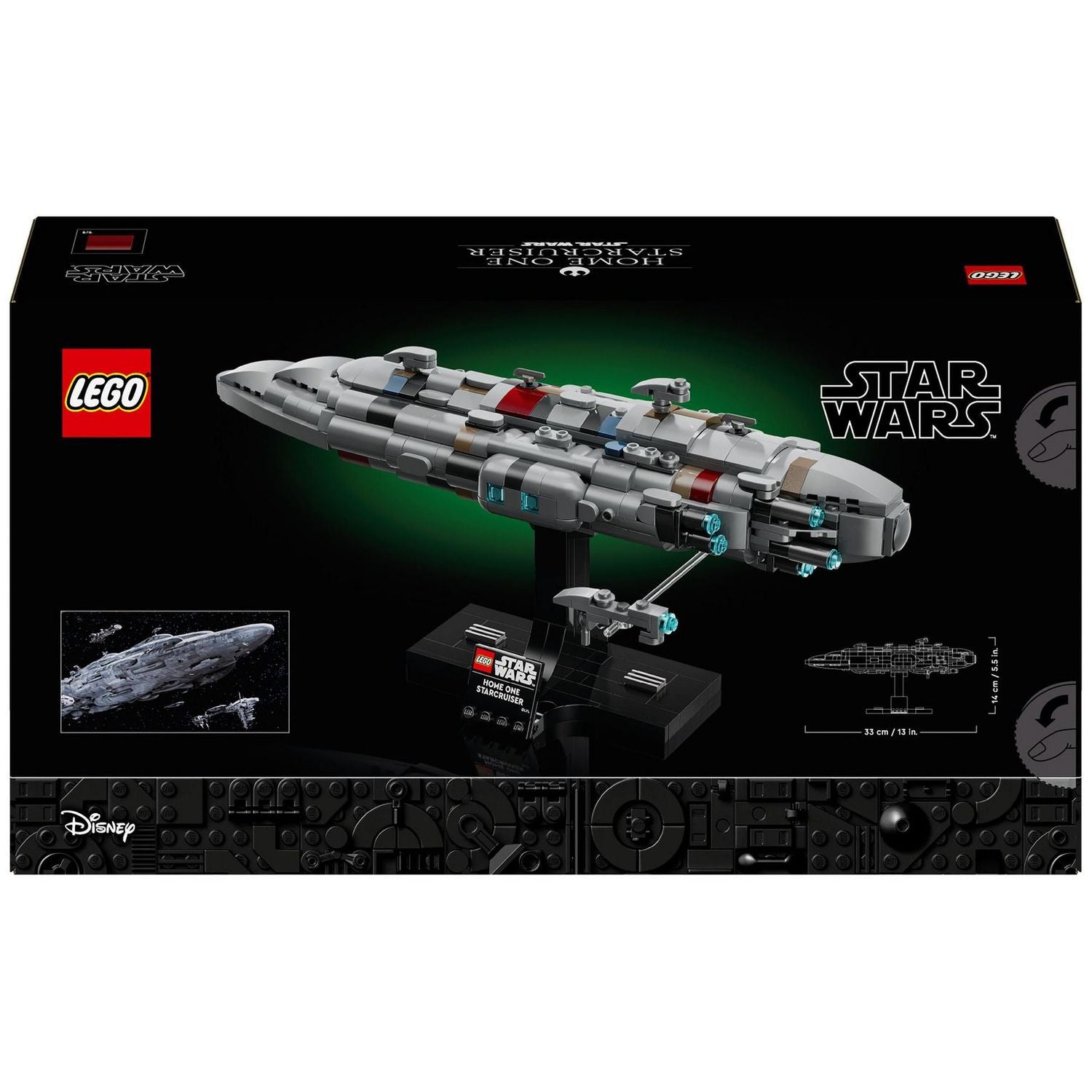 LEGO Star Wars Home One Starcruiser building set 559 pieces, imported from the UK